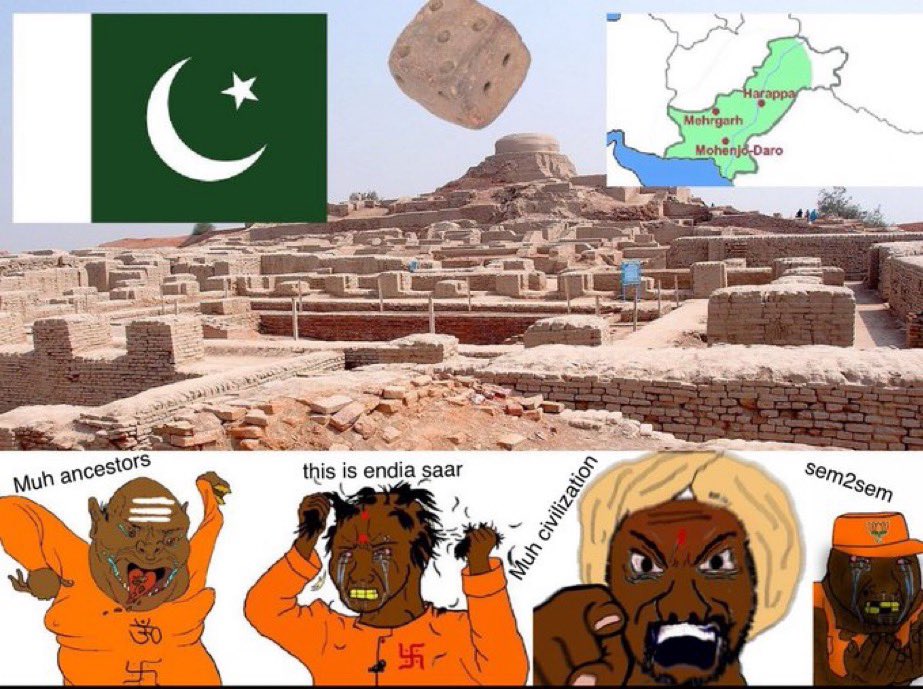 ZNation05's tweet photo. @MinOfCultureGoI @PMOIndia @PIB_India @gssjodhpur @Rao_InderjitS @mygovindia @AmritMahotsav @ASIGoI Typical jeet behaviour of scamming and stealing history by attaching one of their 300 million gods to random seals &amp; artifacts from the Indus Region of Pakistan https://t.co/kANV1s7IPj