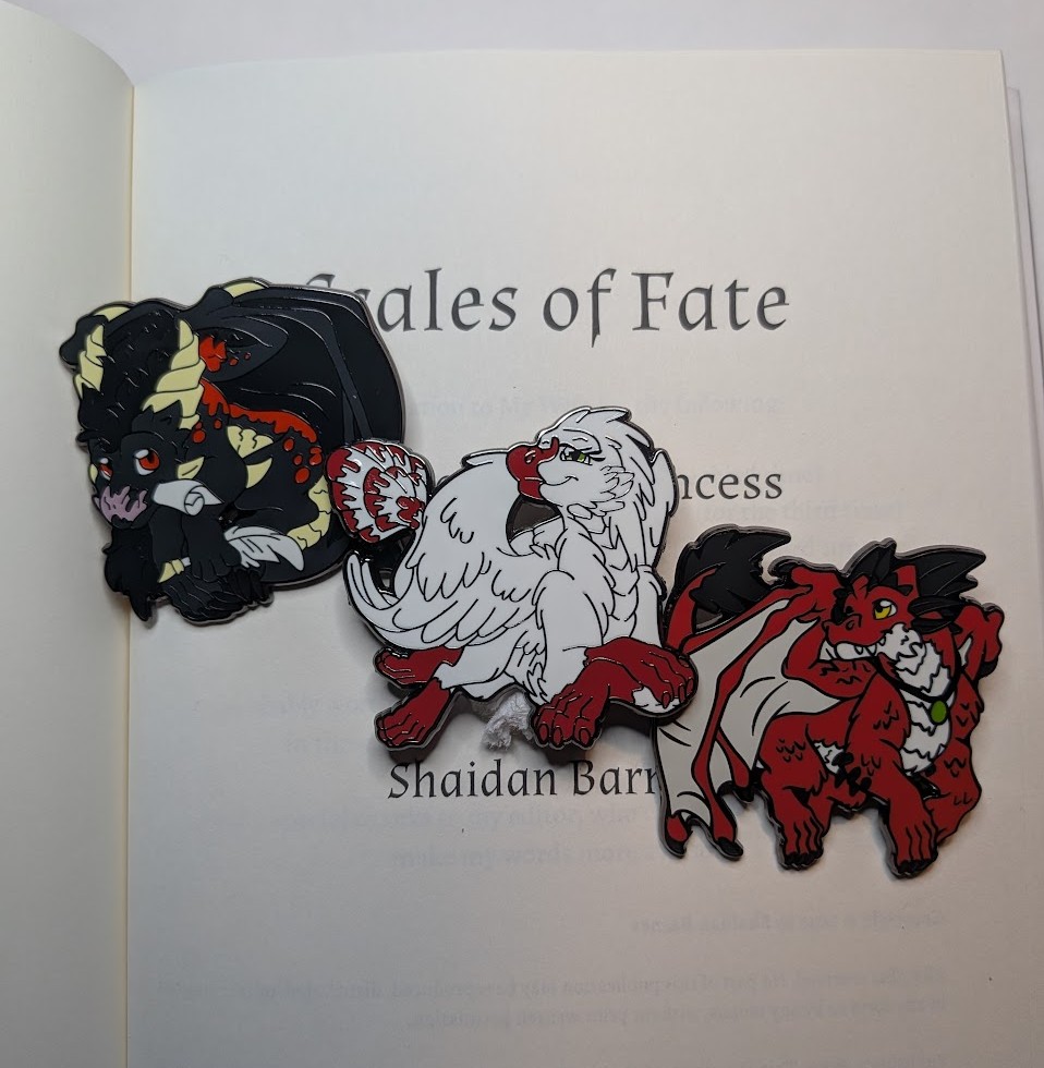 druidsComic's tweet photo. Your dragon hoard is incomplete!

Scales of Fate enamel pins featuring the princes and princesses of the series in adorable enamel form. 🐉

✨ Hard enamel
✨ Black nickel plating
✨ 2 inch pins

https://t.co/7w2Hzrd0b1

#dragons #pins #enamelpins https://t.co/DlBppAmUlC