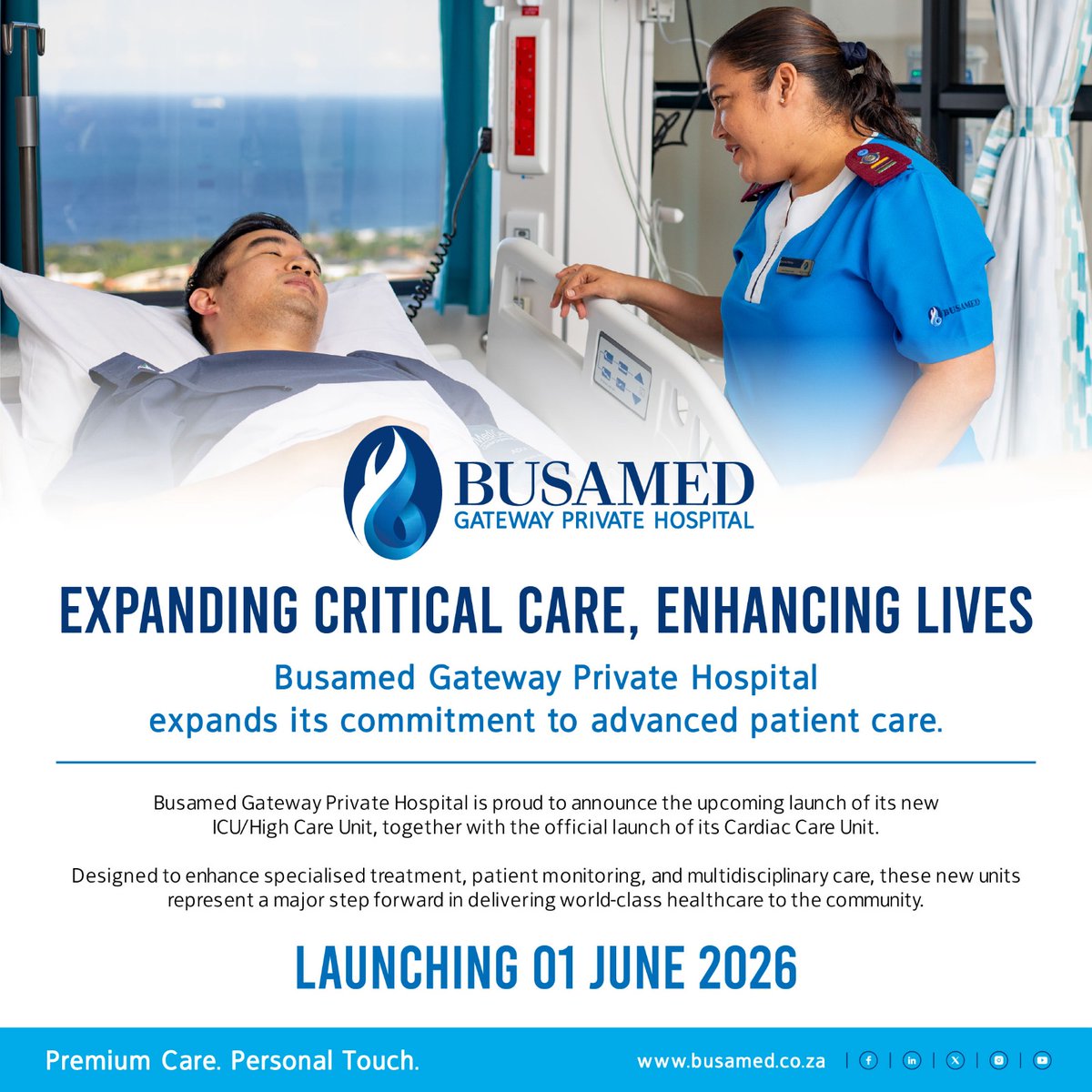 busamed's tweet photo. Something big is coming to Busamed Gateway Private Hospital! We are proud to announce the upcoming launch of our new ICU/High Care Unit, together with the official launch of our Cardiac Care Unit. A major investment in advanced healthcare, innovation, &amp; patient-centred treatment. https://t.co/FmPQwBOhcc