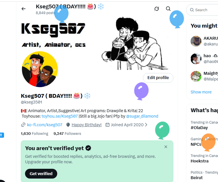 Kseg507 ( Currently Animating) ❄️ tweet media
