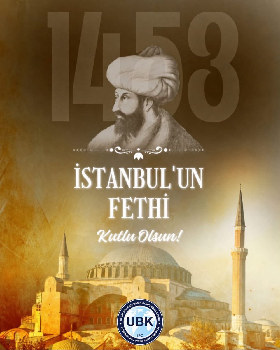 timef_'s tweet photo. İstanbul’un Fethinin 573. yıldönümü kutlu olsun. Bir çağı kapatıp yeni bir çağ açan Fetihler Sultanı Fatih Sultan Mehmet Han’ı ve tüm şehitlerimizi dua, saygı ve minnetle yad ediyoruz... https://t.co/7K8ivMvBMI
