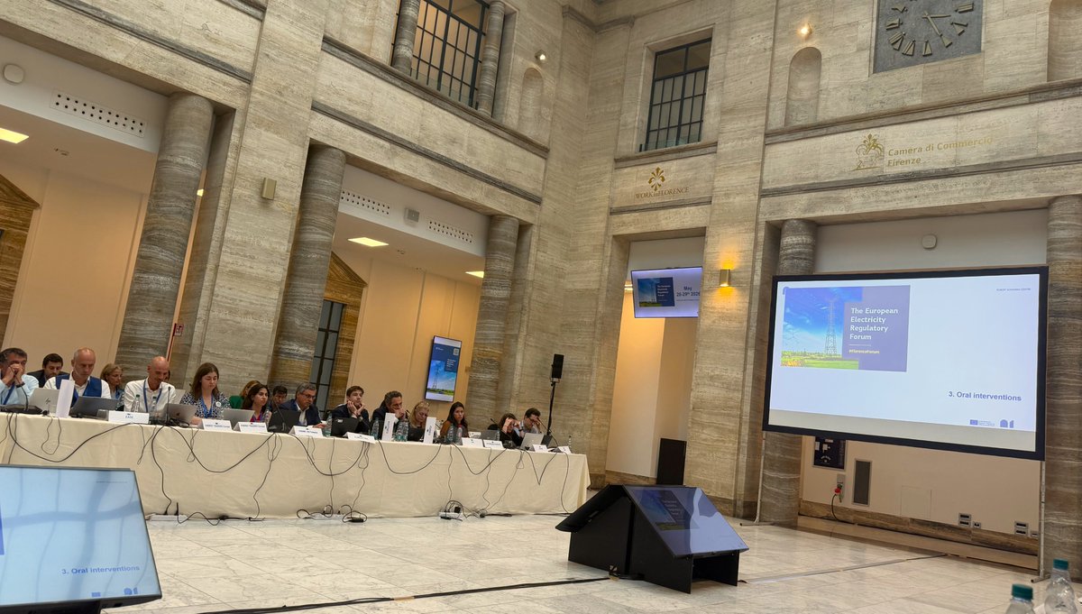 ENTSOG's tweet photo. 🗣️At the 41st meeting of the European Electricity Regulatory Forum in Florence, @ENTSOG , Piotr Kus gave input on energy system flexibility and the roles of molecules in an integrated energy system. Piotr also added input on governance in the energy sector.

💡The #FlorenceForum, continues to provide an excellent platform for regulators, institutions, and stakeholders to exchange views on the evolution of Europe’s electricity market with an increasing focus on cross-sector coordination.

⚙️ENTSOG highlighted the importance of #systemintegration. The strong interconnection between #gas and #electricity systems enable flexibility across sectors, supports system optimisation, and facilitates the integration of #renewable and #lowcarbon gases in the overall energy system.

⚡🔥Ongoing participation in cross-sector energy forums will further contribute to the development of an integrated European energy system.