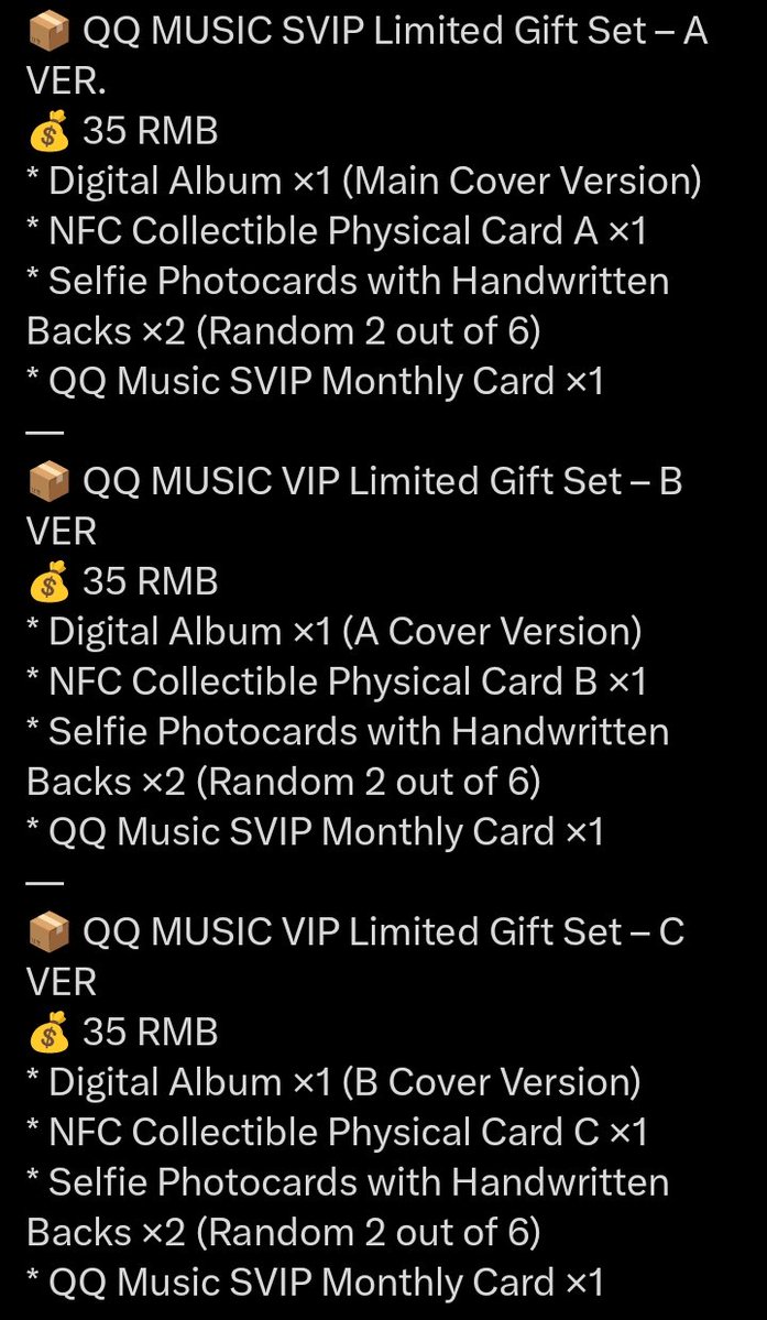 marksaflee_'s tweet photo. ✨💚Open PO Album NCT RENJUN (Echoes Between Us)💚✨

QQ Music Limited Gift Set (est.150gr)
💰A/B/C : 155k DP 45k
💰Set : 465k DP 150k

Album Digital (est.100gr)
💰A/B/C : 80k DP 30k
💰Set : 240k DP 90k

✅ Harga est bersih Ina
✅ GO Line
❌️ Pack+Admin🍊
📍 Dom Tangsel https://t.co/reJVbPzoox