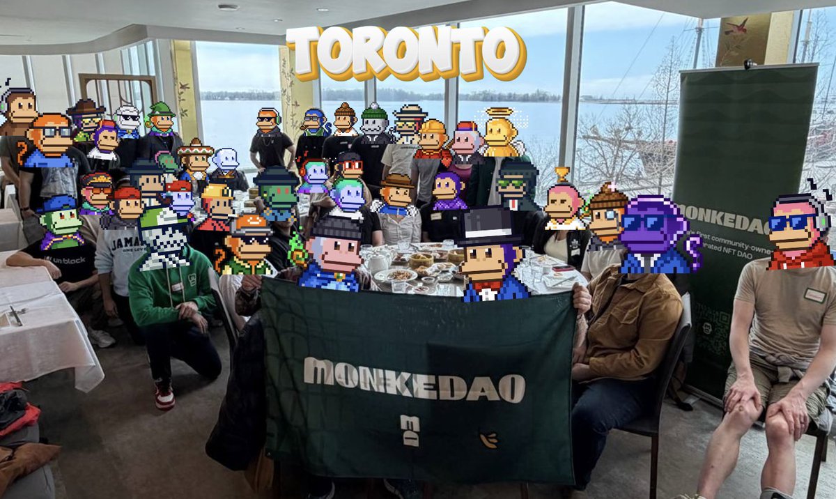 realRockyChung's tweet photo. Had an awesome @MonkeDAO  event with one of the largest attendances of Monkes in Toronto as the Toronto Build Station was happening. @SolanaMBS is where community happens. 

If any Monkes are in the city, just shoot a msg over and we can let you know of any events! https://t.co/Q4qBoV2X4Z
