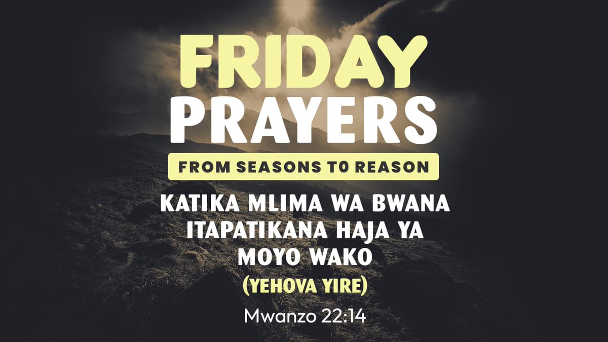 ElionaKimaro's tweet photo. Karibu sana tushiriki pamoja katika ibada maalum ya FRIDAY PRAYERS Leo kuanzia saa 12 hadi saa tatu usiku, na Mungu akajibu haja ya moyo wako. https://t.co/ASZ5W18s0Q