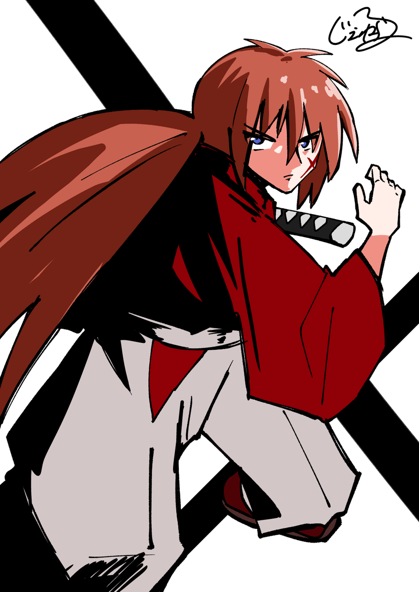 緋村剣心でも描くか…