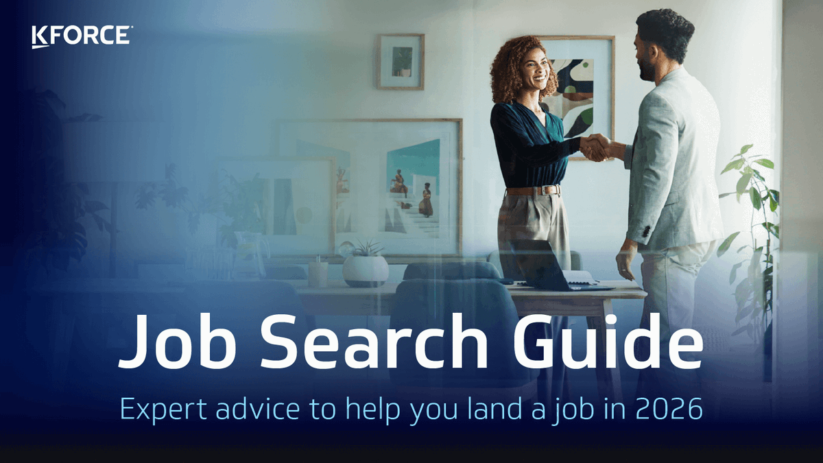 Kforce's tweet photo. Your next job is out there. Make the search easier by exploring our 2026 Job Search Guide: https://t.co/BXf7KMbZt0 https://t.co/C9xE8p61pl