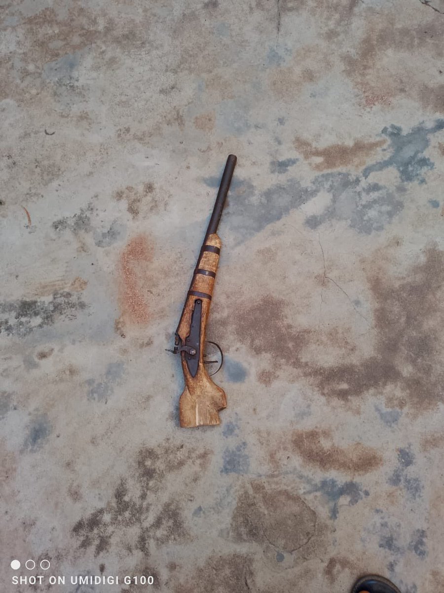 aleeygiwa's tweet photo. A stolen phone led to the discovery of hidden firearms. 

A routine patrol recovered an abandoned weapon. 

A carpenter's assistant was revealed to be a cult member.

Within one week, the Ogun State Police Command successfully conducted three separate operations across all divisions.

CASE ONE: Afon Division:
A stolen Tecno phone valued at ₦180,000 was reported. Police operatives tracked and recovered the phone. During a search of the suspects' residence, they discovered a locally made pistol and a Dane gun concealed inside.

Both Fatai Adegbola and his 23-year-old son, Waliu Adegbola, were arrested.

CASE TWO:  Ilisan Remo Division:
During a 7:30 AM routine patrol at Ilisan Remo Roundabout, officers found an abandoned locally fabricated pistol with one live cartridge. The weapon was secured immediately.

The weapon was intercepted before reaching its intended recipient.

CASE THREE: Ode Remo Division:
Inioluwa Adesanya, 25, gained access to a home as a carpenter's assistant and left with a stolen Dane gun. During the investigation, he confessed to being a member of the Aye confraternity. The weapon was being modified for concealment.

The suspect was arrested, exhibits were secured, and transfer to the SCID is underway.

IGP Olatunji Rilwan Disu, psc (+), NPM, personally commended the Ogun State Command for these three operations, which demonstrate his longstanding belief that intelligence-led policing finds criminals wherever they hide.

Whether behind a family home, on a public roundabout, or concealed in a carpenter's toolbox, criminals are located.

Under this leadership, there is no hiding place for criminals.