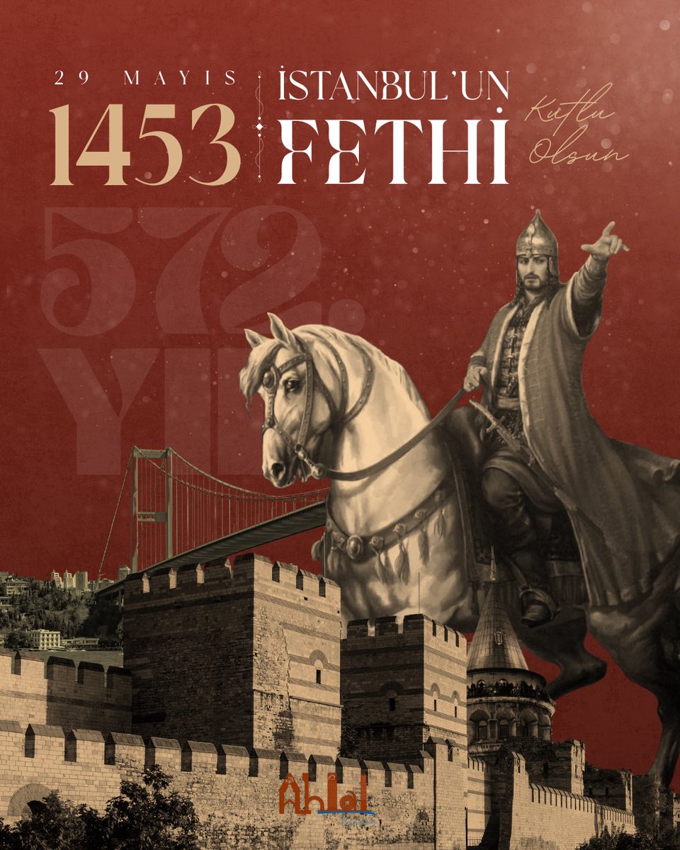 TCAhlat's tweet photo. İstanbul’un fethinin 571. yıl dönümünü gurur ve coşkuyla anıyoruz. Fatih Sultan Mehmet Han’ın liderliğinde yazılan bu büyük zafer, milletimizin azim, inanç ve kararlılığının en önemli nişanelerinden biri olmuştur. Çağ açıp çağ kapatan bu kutlu fethin yıl dönümünde, başta Fatih Sultan Mehmet Han olmak üzere tüm kahraman ecdadımızı rahmet, minnet ve saygıyla anıyoruz.

@BitlisValiligi @ahmetkarakaya37 @batuhan__bingol
