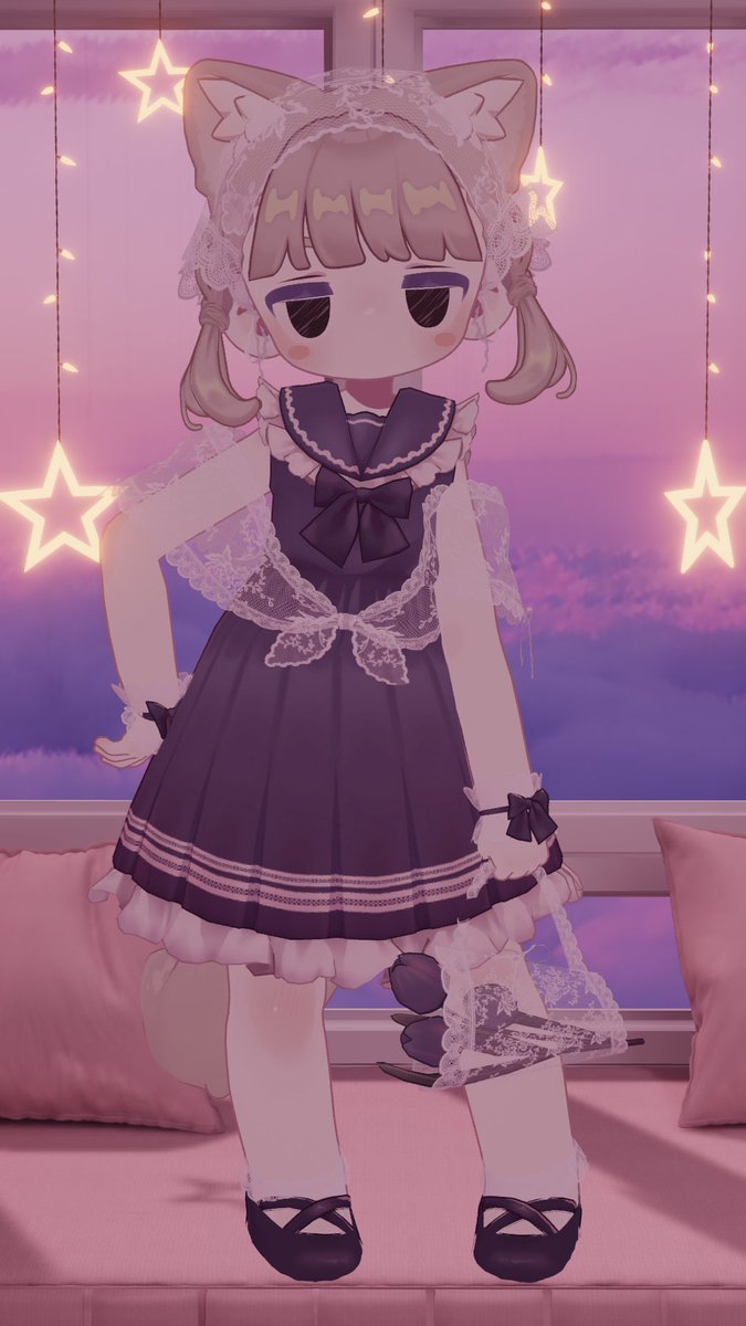 urusokumakimaki's tweet photo. かわいい～～～～‼ふりふりたまらない～‼

#ねこのや３D
#puppet_end https://t.co/ZxPMZbL4OP