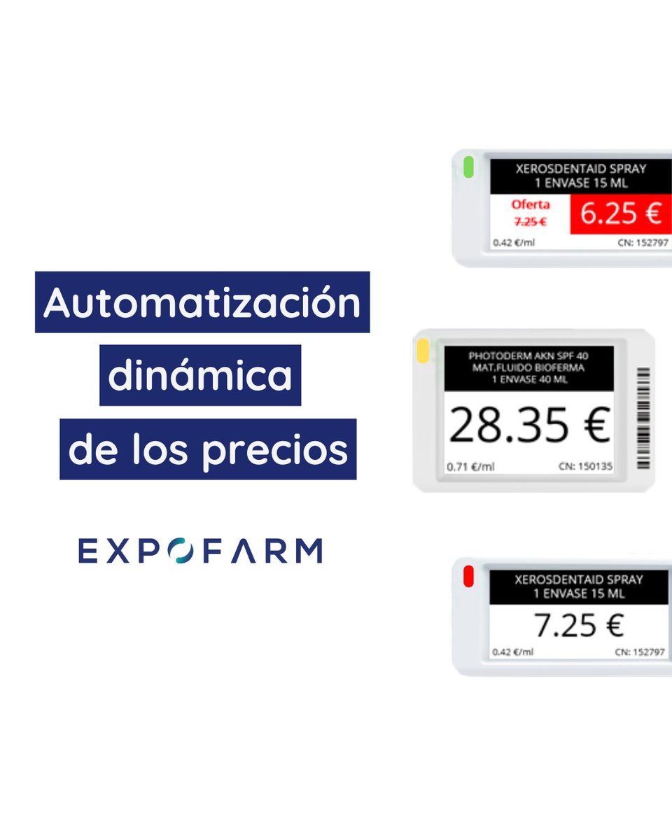 Expofarm's tweet photo. 🔹 Ahorro de tiempo
🔹 LED 8 Colores diferentes
🔹 Personalizables
🔹 Reducen los errores humanos
🔹 Sostenibles
🔹 Compatibles con todos los programas de gestión
🔹 Más seguridad
🔹 Control de los precios
🔹 Más información

Más información en el link de la bio 🔝

#expofarm https://t.co/3PVX3U4xPF