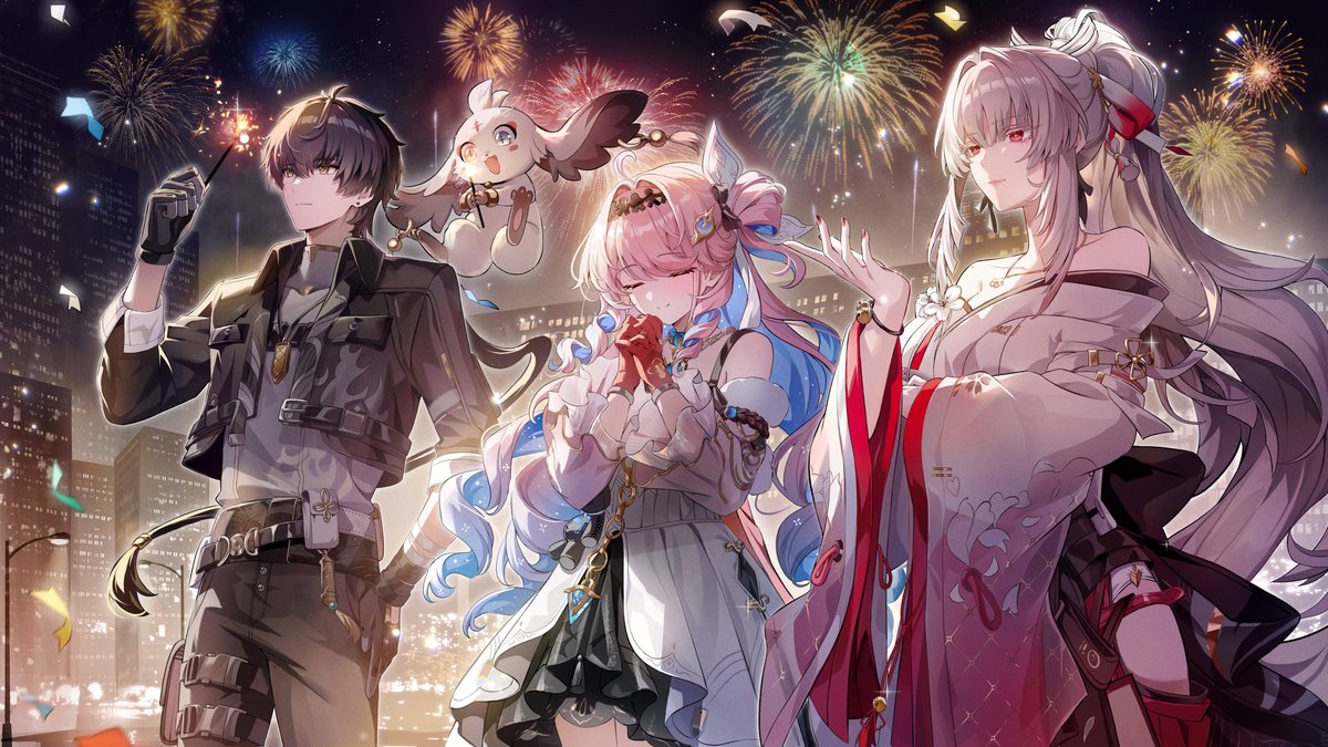 KiriyumeBun's tweet photo. Cleaned 4k Denia Hiyuki Fireworks Wallpaper!!

Gdrive 01 Group Art: https://t.co/H8GZa2dWEQ

#wuwa #Denia #Hiyuki #MRover https://t.co/gnE4wpWNMy