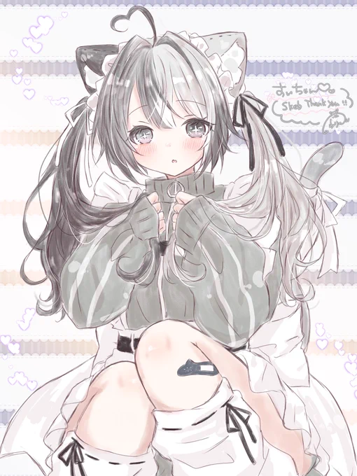 skeb納品いたしました! 大好きなすいちゃんのOCちゃんを 描けてすごく幸せでした…!! リクエストありがとうございました #skeb