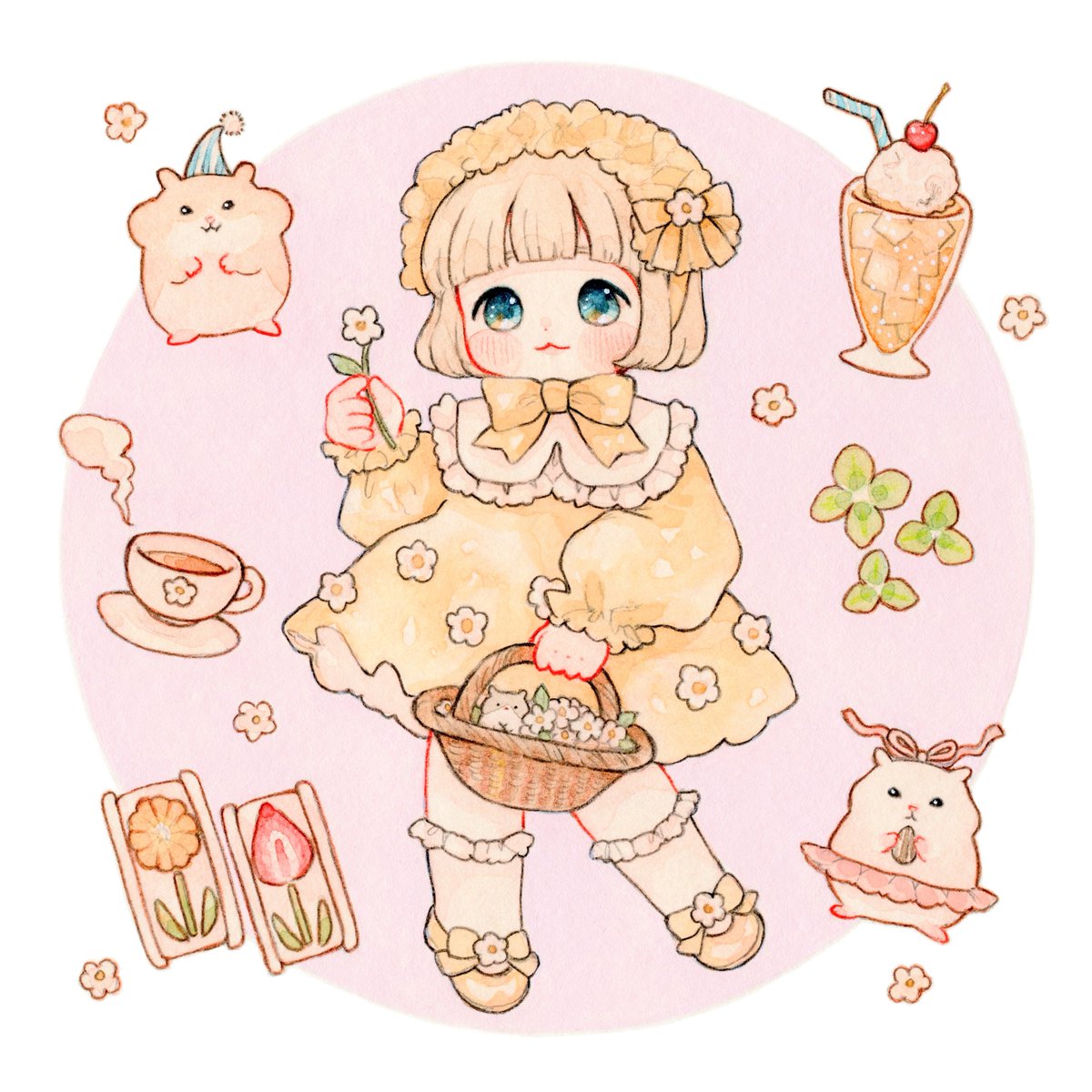 彩菜イラストオーダー　3月用③ 咲久亜🐏 (@stardust_sorbet) / Posts / X