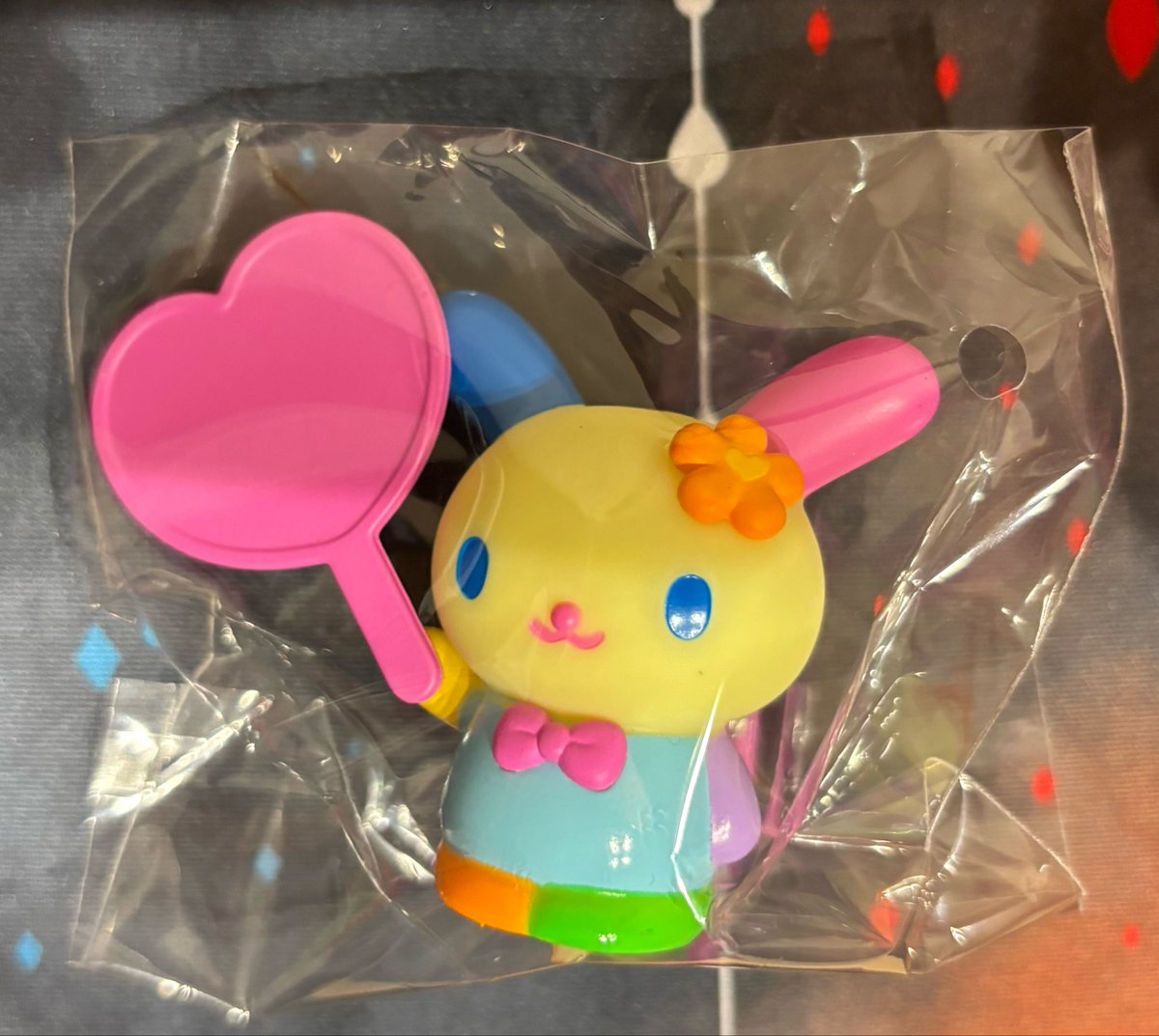 Coconut21222's tweet photo. 【交換】 サンリオ シークレットクリップ付きマスコットA（エンジョイアイドル）

譲 ➪ ウサハナ

求 ➪ プリン ＞ シナモン or 定価＋送料

✐☡ 郵送でのお取引のみ
✐☡ 実習期間中のため、最短の発送が6/12となります。ご了承のうえ、お声かけをお願いいたします。 https://t.co/zmqaeu1U2Y