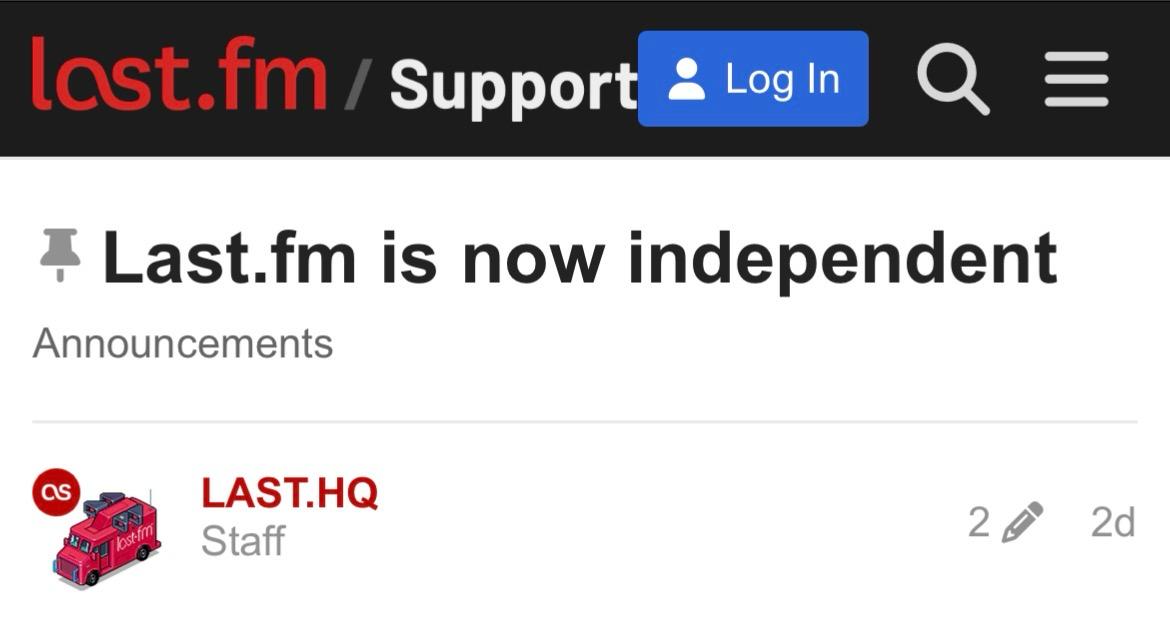 Last.fm tweet media