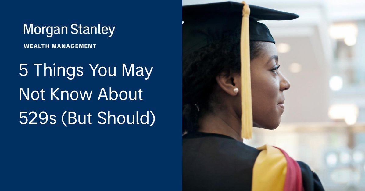 PHorowitzMS's tweet photo. Worried that a 529 plan isn't flexible enough? Here are 5 things you may not know about 529s (but should). Let's talk about how you can use these funds beyond college. https://t.co/tU3oh49wuG https://t.co/oZMCfuVHSu