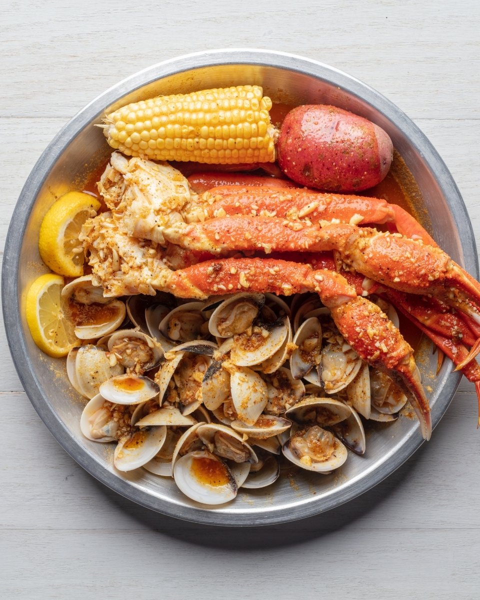 TwoClawsCajun's tweet photo. Build your perfect boil 👇

Pick your seafood + spice level + sauce combo… GO 🔥

Drop your go-to order in the comments, we might have to try it 😏

#TwoClaws #TwoClawsCajun #SeafoodBoil #CreateYourOwn #FoodieFavorites https://t.co/6CnIy96qYE
