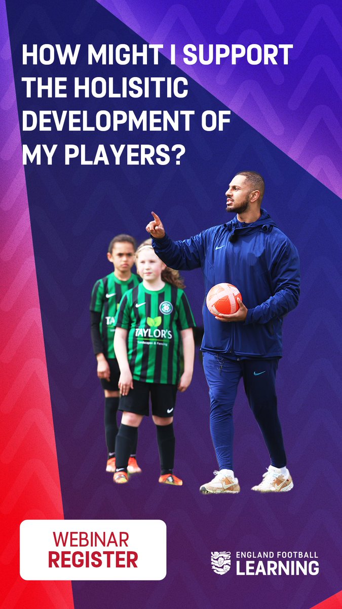 SHCFA's tweet photo. ⚽ Supporting players means looking beyond just the game.

Join FA Coach Developers to explore how to support the holistic development of your players. 🧠

Discover ways to recognise the whole player and create practices that support growth on and off the pitch.

Sign up today ⤵️
https://t.co/smIybSVecB