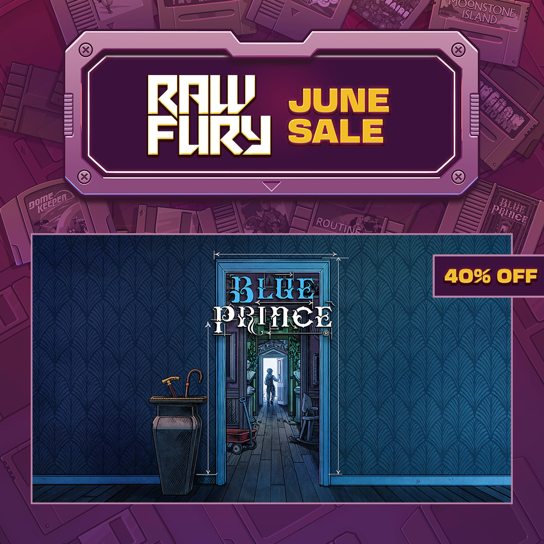 dogubomb's tweet photo. Save 40% off Blue Prince as part of the Raw Fury June Sale on Steam until 10 June. 

Check out all the discounts here: https://t.co/6KoRrO5DUG https://t.co/FMtMBXdGe1