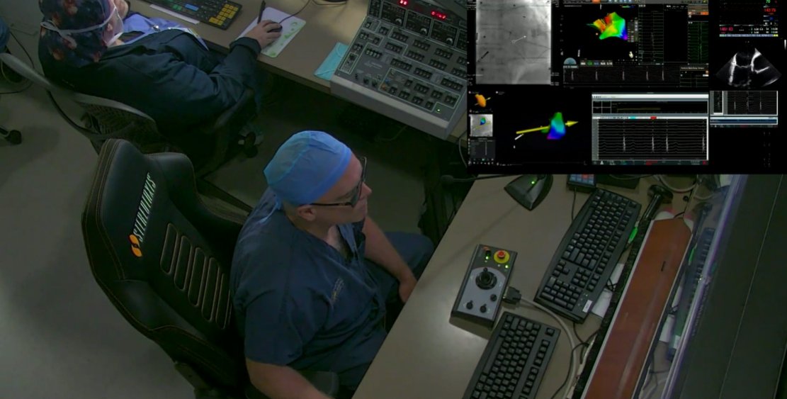 EPLive2's tweet photo. Moving to the next highly anticipated case at #EPLive2026: Dr. Khaled Awad is discussing VT ablation utilizing the Affera platform! 🫀⚡️

Reviewing a 73yo man with recurrent outflow tract (OT) PVCs post-March 2026 ablation, a 20% burden, and an LVEF drop down to 45%.

#EPLiveAustin #EPLive #Cardiology #EP