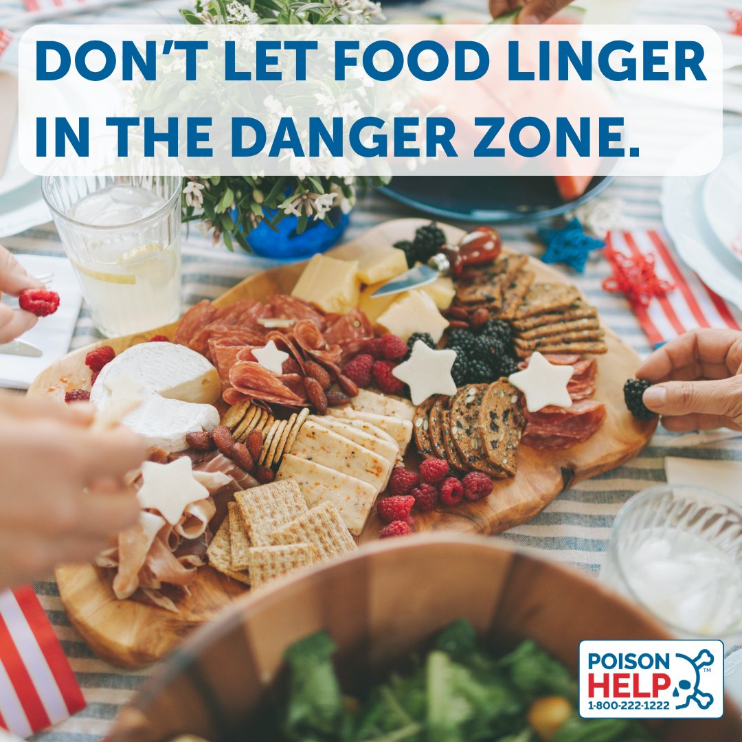 KSPoisonCenter's tweet photo. Follow the 2‑hour rule. Don’t let food sit out — bacteria grows fast when food hangs out in the danger zone. Keep hot foods hot and cold foods cold.
#FoodSafety #PreventPoison https://t.co/7FacgSfbeg