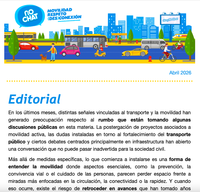 ONGnochat's tweet photo. DISPONIBLE! El newsletter de No Chat del mes de mayo ya está circulando. En esta edición abordamos la fusión de los ministerios de OO.PP y Transportes. Además, analizamos el estudio sobre uso de pantallas en niños. Revísalo y suscríbete: https://t.co/Oj9KidnyUR https://t.co/51pC6ifUJL