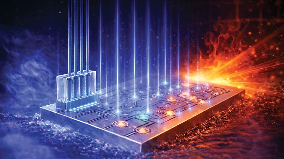 AMDMag's tweet photo. 1 Last Look. Read about how @NIST researchers develop photonic chip packaging that can withstand extreme environments: https://t.co/qY1W17C8CK #aerospacemfganddesignmag #amdmag #aerospace #defense #manufacturing #nationalinstituteofstandardsandtechnology https://t.co/HnXFuTe5Nb