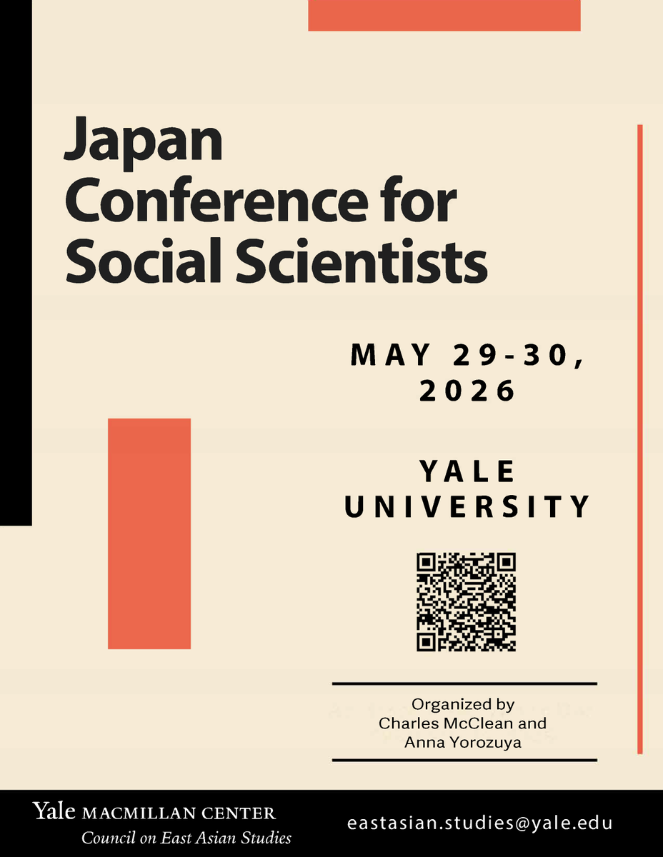 cmcclean's tweet photo. Now underway: Anna Yorozuya and I are delighted to kick off the Japan Conference for Social Scientists @YaleMacMillan. 

The conference brings together 23 participants for two days of discussion.

More details here: https://t.co/U7yDNhxwOQ https://t.co/FF6GLLq19z