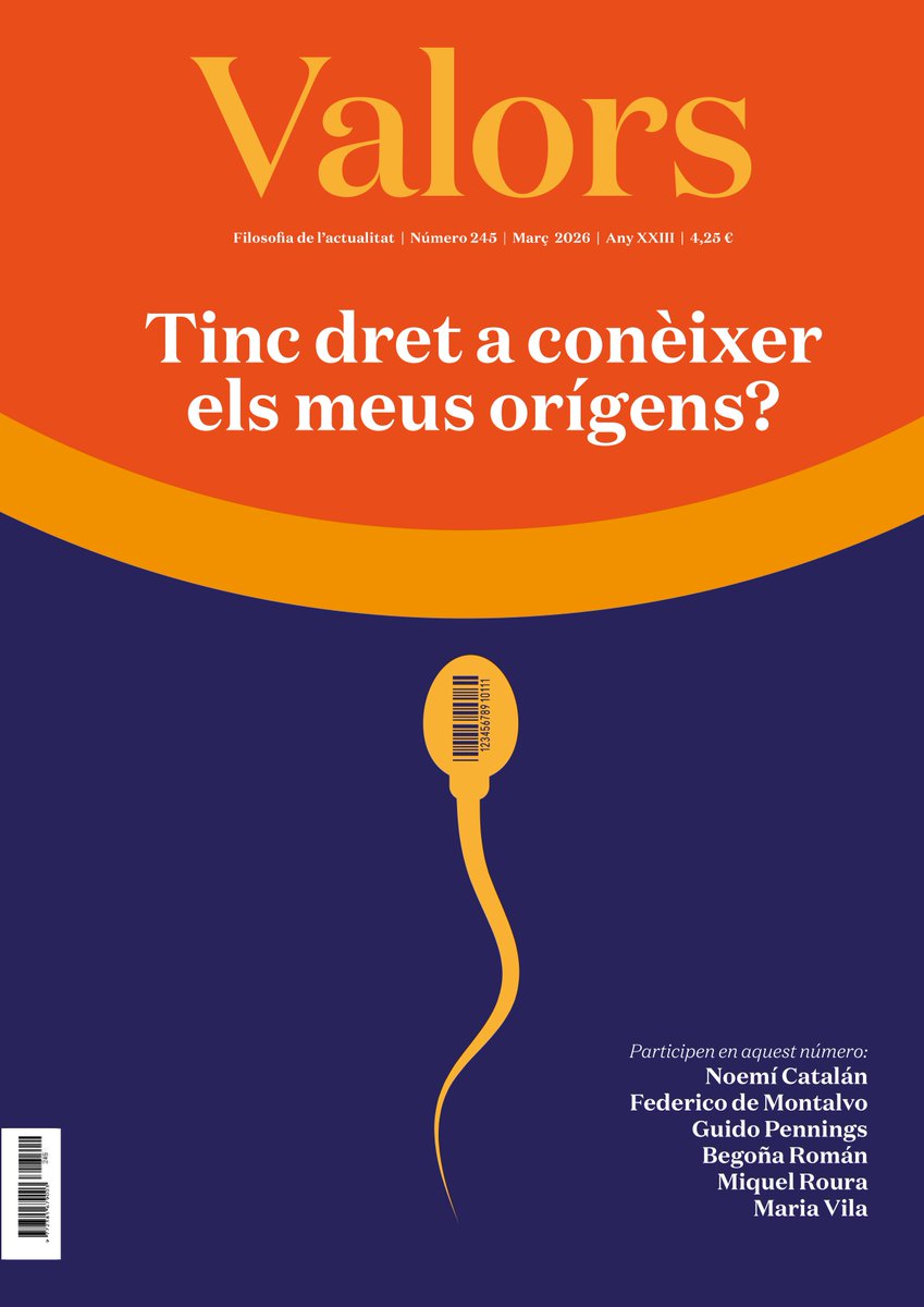 Revista Valors. Filosofia de l'actualitat. tweet media