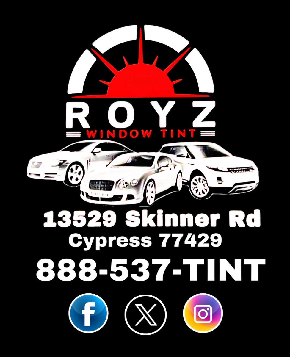 ROYZWINDOWTINT's tweet photo. Beat the #Heat in #Texas with the #Best heat rejection window #Tint. Serving the #Elite in #Houston , #Spring and #Cypress area. Don’t be scammed by cheap knock off tint that will bubble, turn purple or fade to clear. https://t.co/hfaEMFb5N5