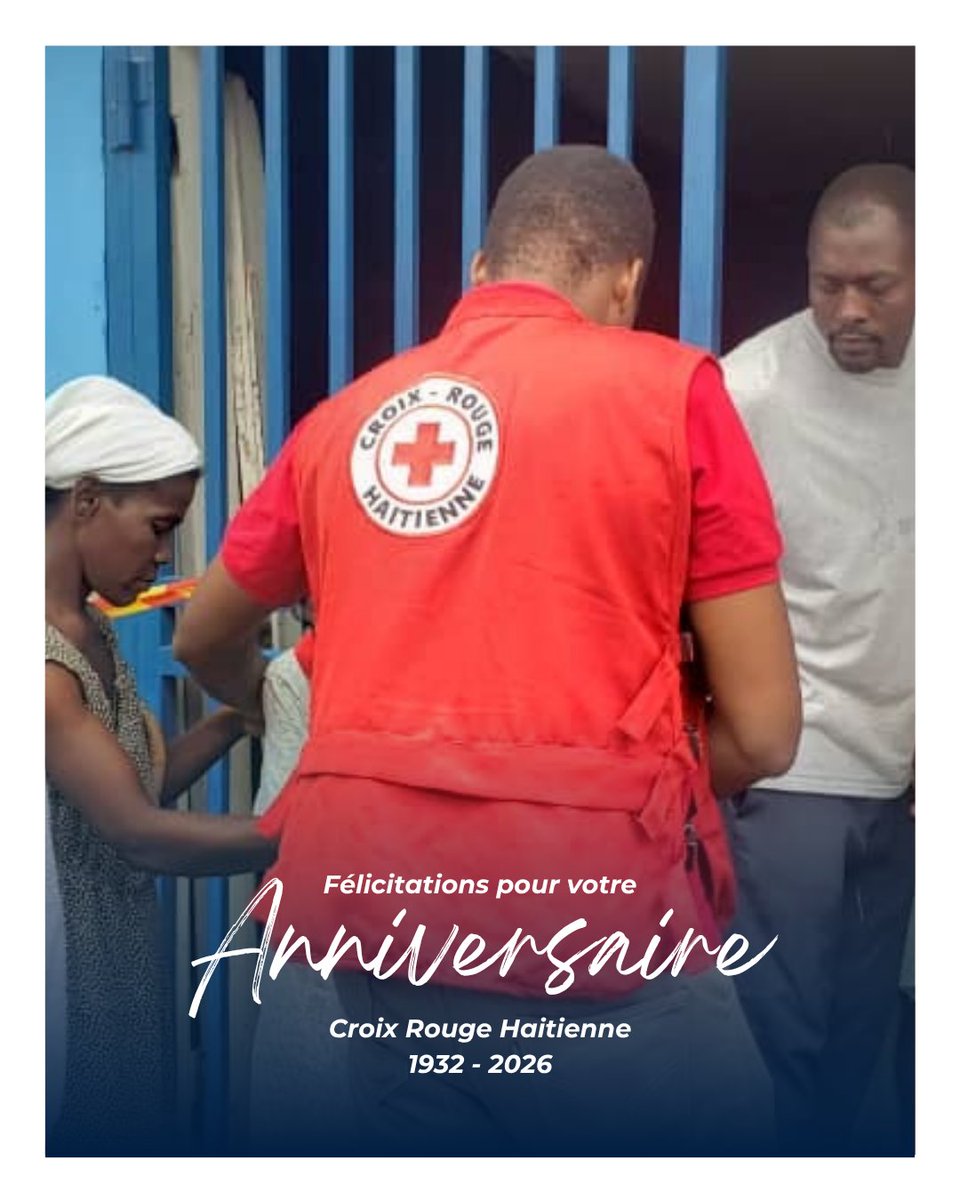 IFRC_es's tweet photo. Joyeux anniversaire à la Croix Rouge Haitienne !

Les équipes locales apportent espoir et soutien dans tout le pays. Nous tenons à remercier tous les bénévoles et l'ensemble du personnel pour leur dévouement sans faille envers l'humanité. ♥️⛑️ https://t.co/jkx8Vxo22K