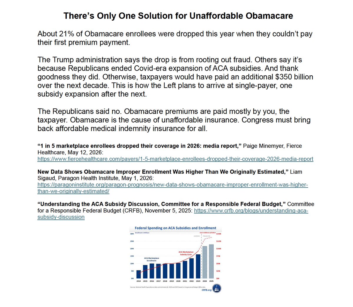 CCHFreedom's tweet photo. THERE'S ONLY ONE SOLUTION FOR UNAFFORDABLE OBAMACARE

The Health Freedom Minute is presented daily by Twila Brase — President and Co-founder of Citizens’ Council for Health Freedom — and heard in 48 states Mon-Fri on more than 870 radio stations nationwide. 

Listen to today's Health Freedom Minute here:
https://t.co/KSP4mGPlFY