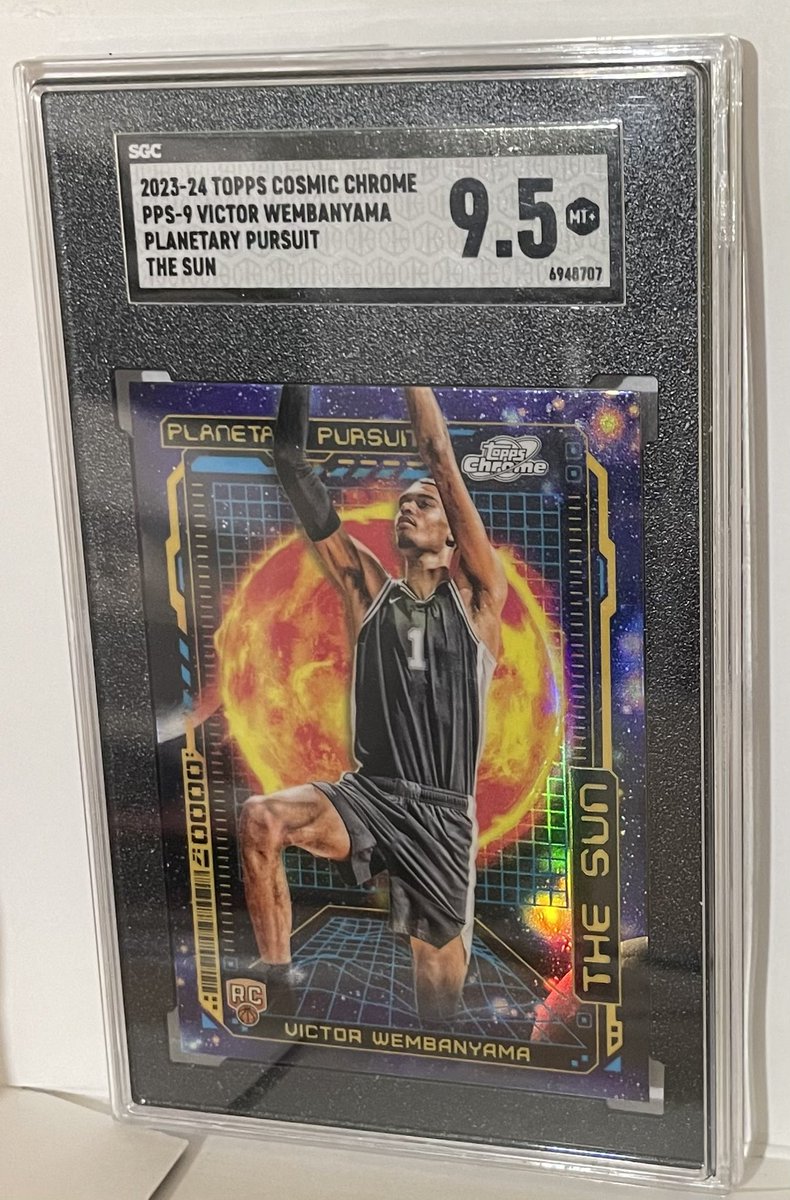 UpstateCC42's tweet photo. @SlabtownCollect SGC 9.5 Wembanyama The Sun Rookie - $325 shipped https://t.co/9CZob1bHyp