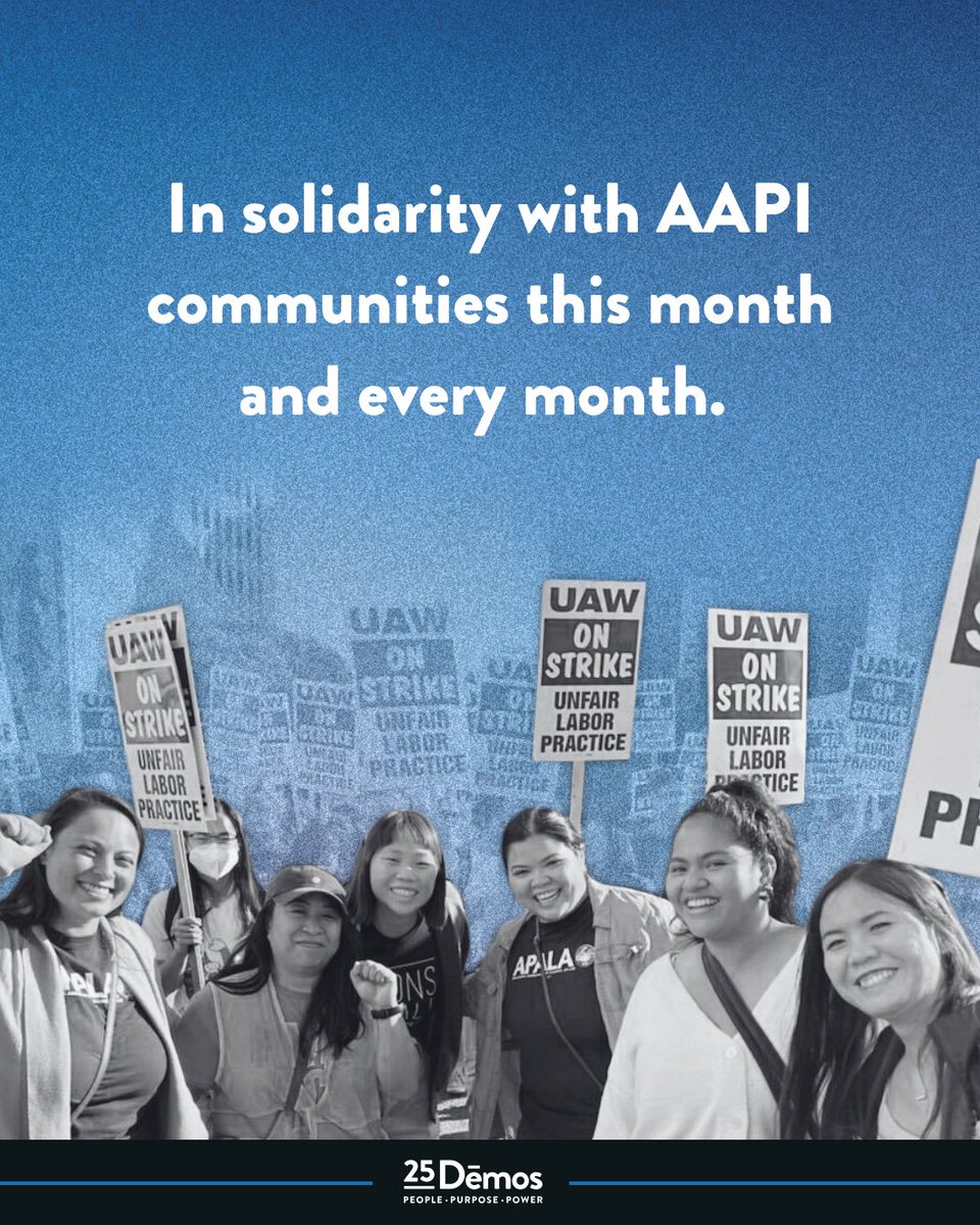Demos_Org's tweet photo. We’re honored to fight alongside AAPI communities—in the work, in the movement, and in the fight for a multiracial democracy that works for all of us. Happy AAPI Heritage Month! https://t.co/p6BaFIAFNG