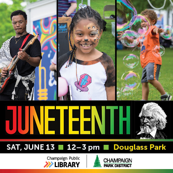 champark's tweet photo. Juneteenth: freedom, culture, and community! Join us at Douglass Park for a celebration marking the end of slavery in the United States!

📅 Saturday, June 13
⏰ 12-3pm
📍 Douglass Park https://t.co/vahG5YkjCQ