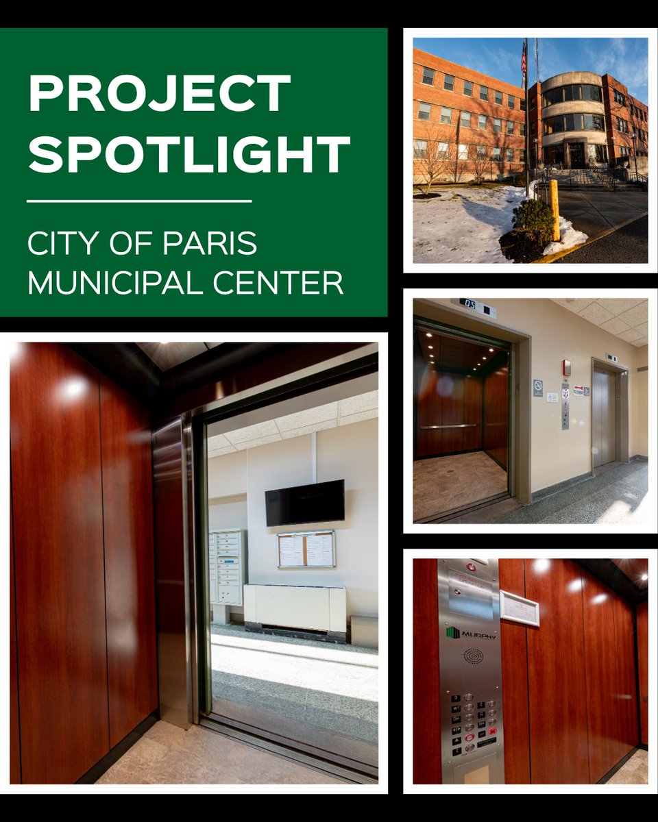 MurphyElevator's tweet photo. City of Paris Municipal Center

Murphy Elevator is proud to support facilities like the City of Paris Municipal Center with reliable elevator solutions that help keep public buildings accessible, safe, and running efficiently for the community.

#MurphyElevator #ProjectSpotlight https://t.co/Pgd9vTmjph