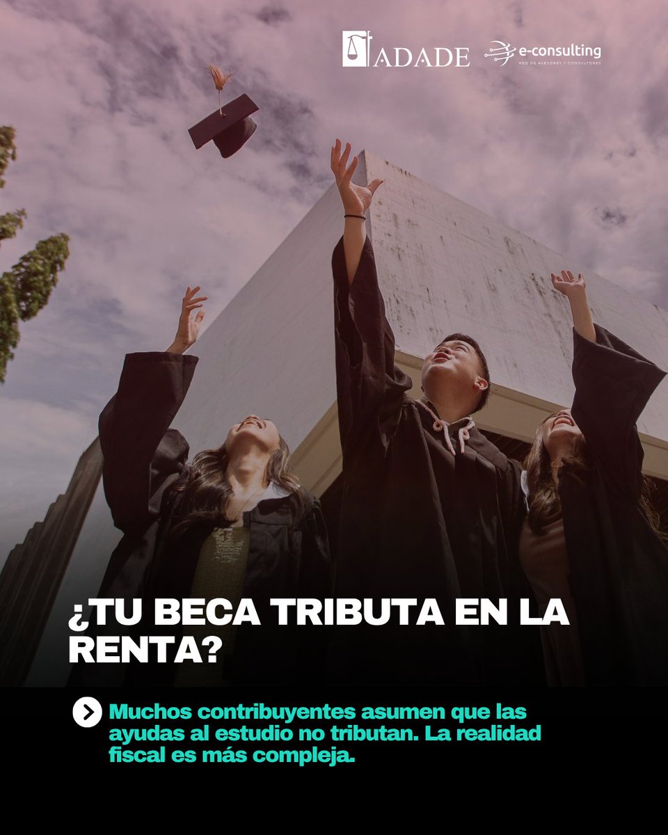 Adade_EConsult's tweet photo. ¿Las becas tributan? A veces sí. Becas públicas y de fundaciones sin ánimo de lucro pueden estar exentas si cumplen ciertos requisitos. Exceder los límites legales implica tributar.

📌 https://t.co/gaYFwcVrcb 

#IRPF #Renta2025 #AsesoríaFiscal #Fiscalidad #DeclaracionRenta https://t.co/xSsZ5suEDZ