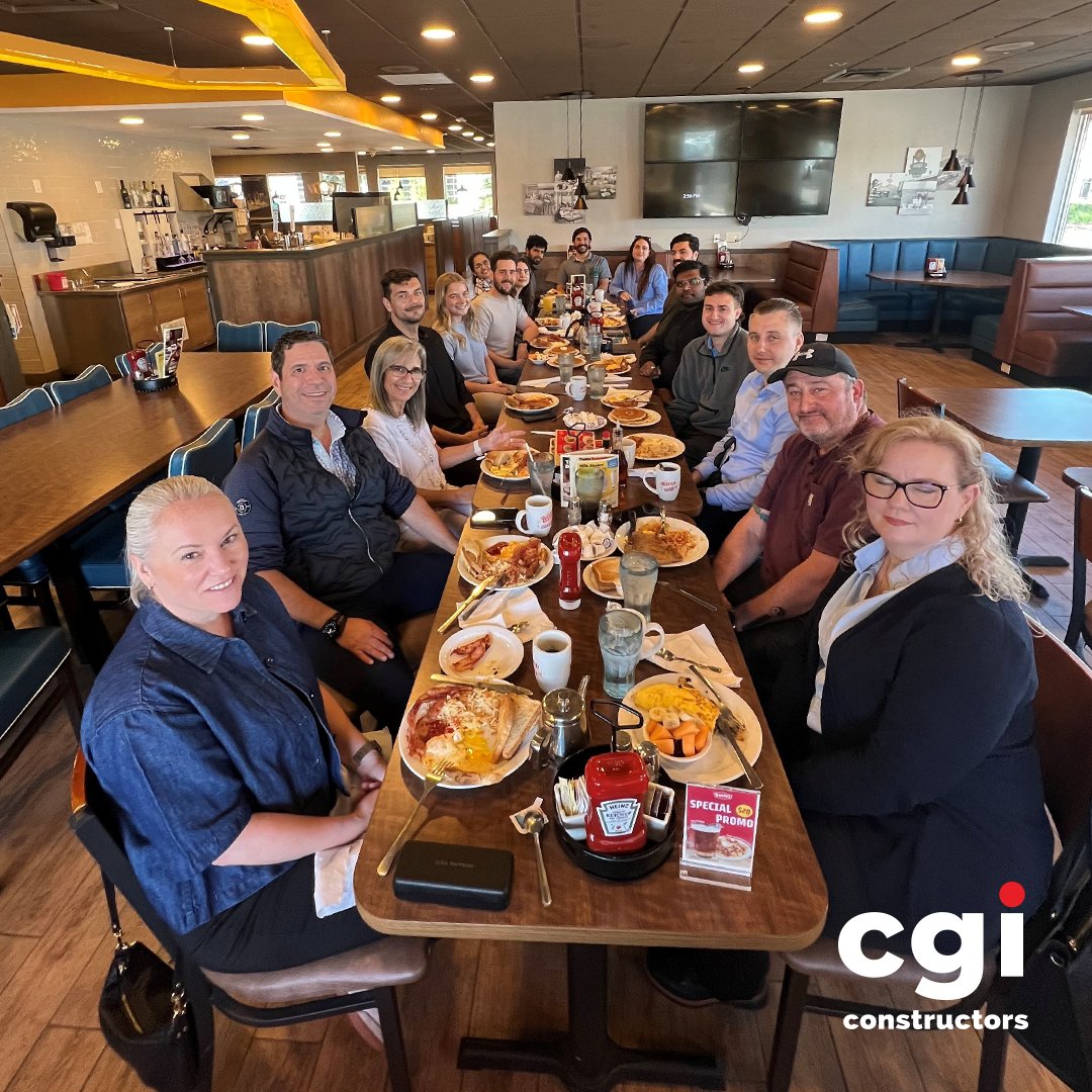 CgiConstructors's tweet photo. Brunch with the Toronto team at Denny’s! We had great conversations, lots of laughs, and it was the perfect way to start the day!

#CGIConstructors #TeamBuilding #Brunch https://t.co/xX4Iq476Xd