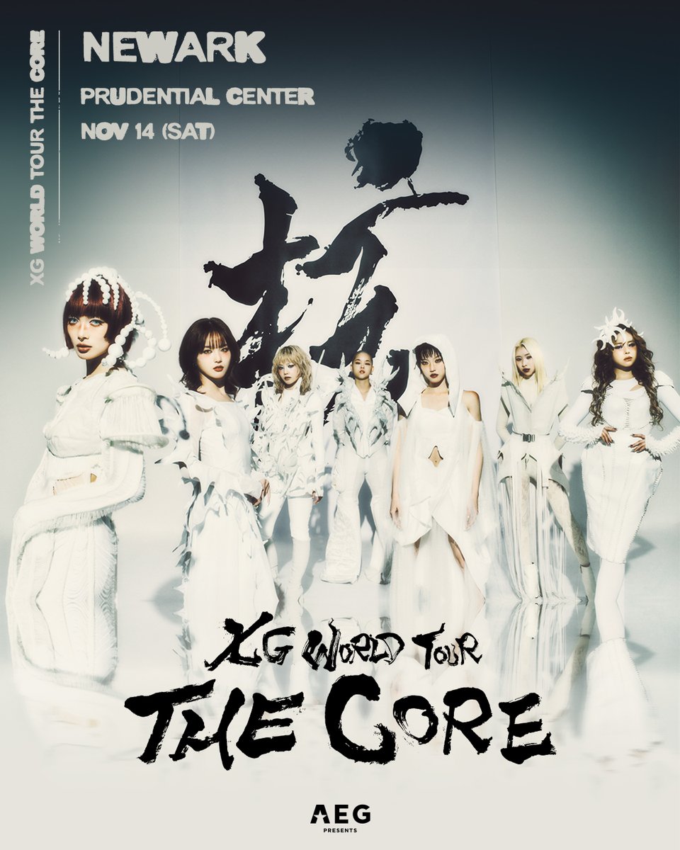 PruCenter's tweet photo. XG WORLD TOUR: THE CORE is coming to Newark on Sat, November 14. Tickets on sale now!
🎟️: https://t.co/B2IRfSIrbJ 
#XG_WorldTour_THECORE 
#THECORETOUR
 #XG https://t.co/QiJorx0q7b