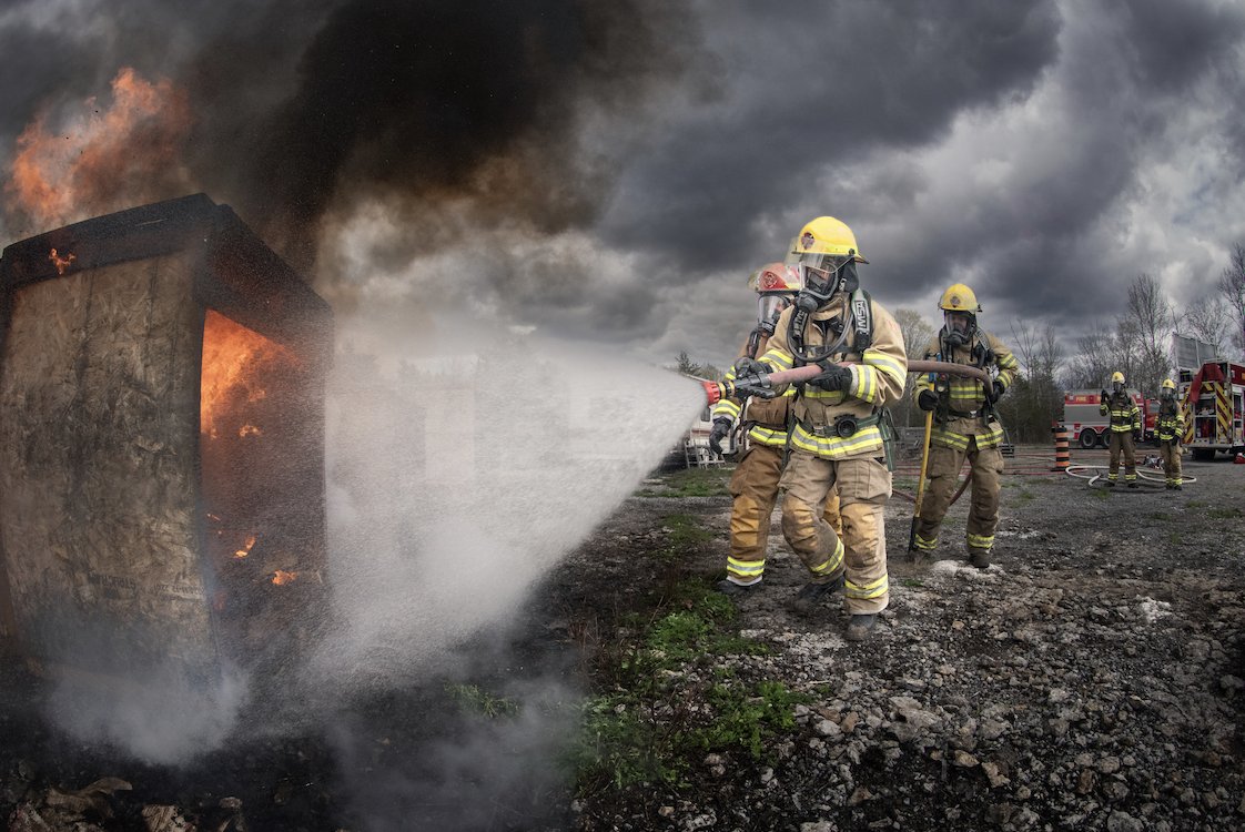 FireReinInc's tweet photo. Training builds confidence before the emergency happens.  Firefighter survivability and Class B suppression to PFAS awareness, wildfire readiness, lithium-ion battery incidents, and operational deployment, FireRein training is designed for the realities of the modern fireground. https://t.co/2dcmPWz8kK