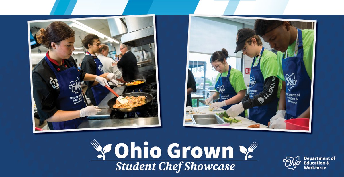 OHEducation's tweet photo. Bon appétit! Don’t miss our recap of the Ohio Grown: Student Chef Showcase.
⇨ https://t.co/Z2d66ekuPn https://t.co/398QmpsO8F