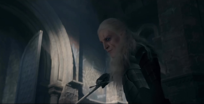 timeforewan's tweet photo. Ewan Mitchell as Aemond Targaryen in the final trailer of  'House of the Dragon' Season 3. https://t.co/JyYYfKk6IK