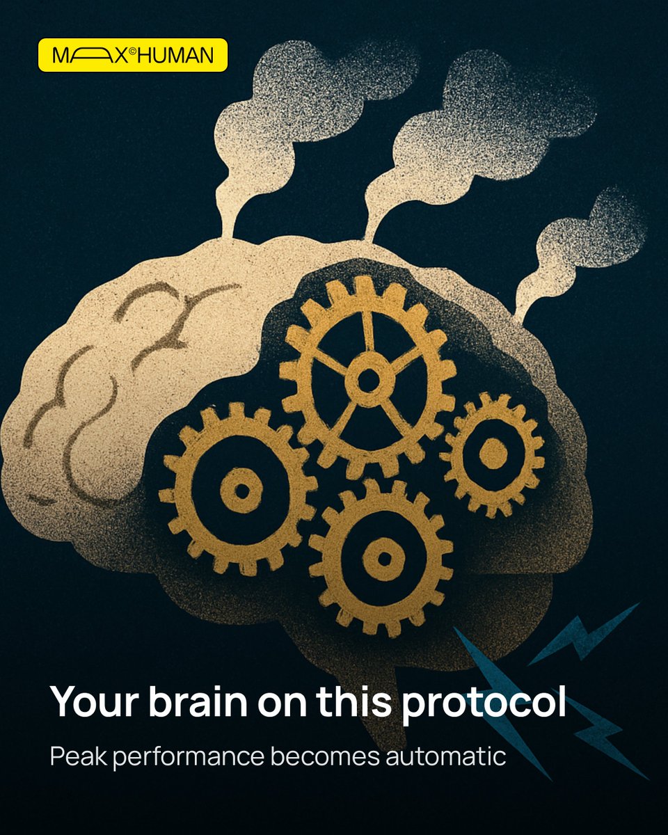 themaxhuman's tweet photo. My exact morning brain protocol:

6am: 10min direct sunlight
6:15: 200mg L-theanine + coffee
6:30: Cold shower (2min)
7am: Lion's mane (1000mg)

Focus increased 40% in 30 days. Simple but effective. https://t.co/AxiO8cpTla