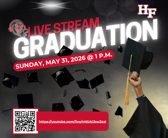 HFHS59's tweet photo. 🎓Don't miss the big day: The Class of 2026 Graduation is this Sunday, May 31st at 1 p.m. For those not in attendance, you can stream the ceremony LIVE here: https://t.co/eobzeCk8JQ https://t.co/B8s4vd3eZM