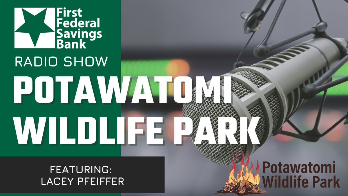 ffbanking's tweet photo. Potawatomi Wildlife Park Park Manager, Lacey Pfeiffer, joined us this morning on the #FirstFederalRadioShow on @WROIGIANTfm 

🔴📹: https://t.co/xi8b8gO0P0 https://t.co/VbYsQWTw7Q