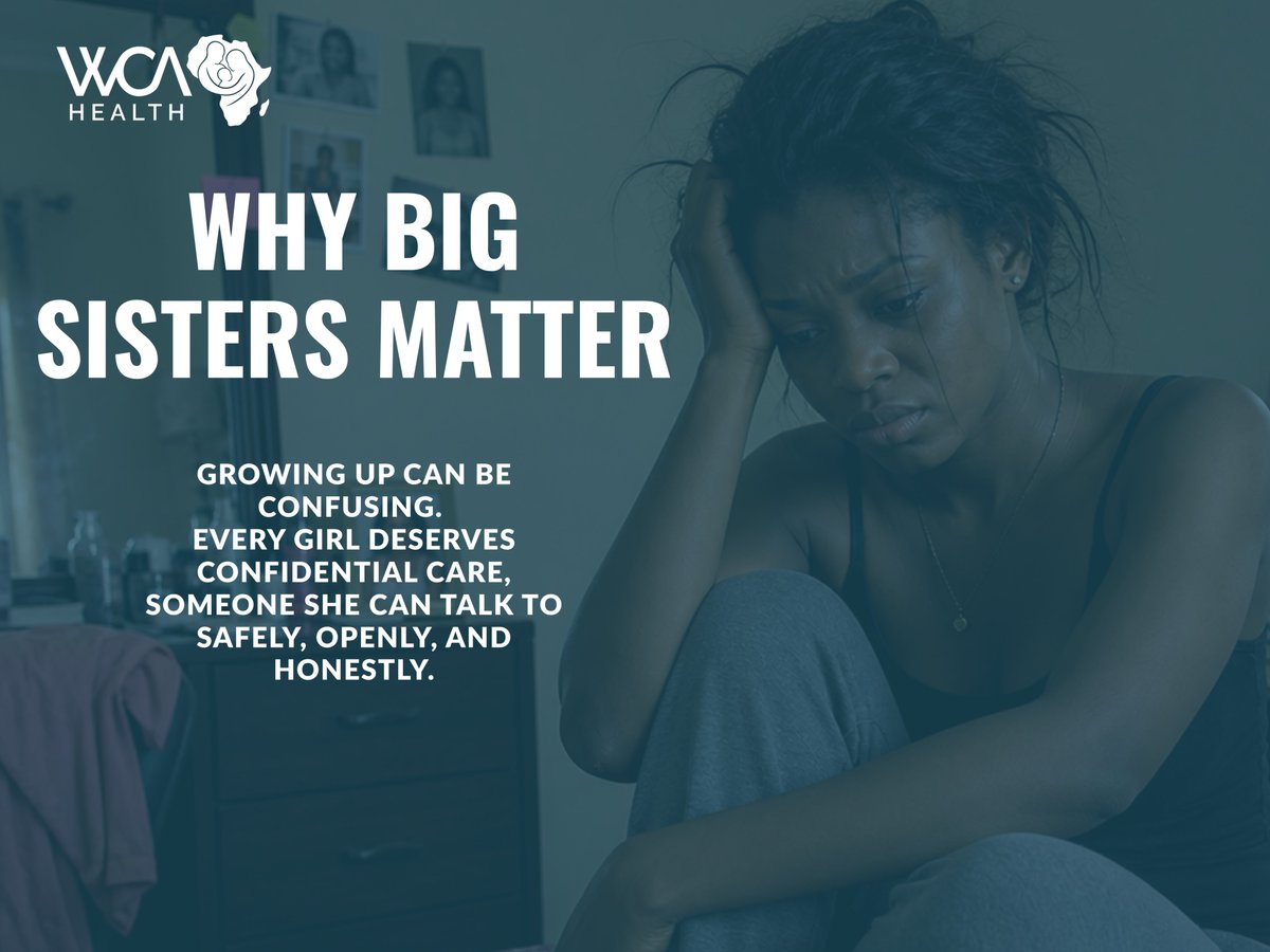 wcahealth's tweet photo. Growing up for adolescent girls comes with questions, confusion, body changes, emotions, and experiences many adolescents struggle to talk about openly.

Sometimes, all a young girl needs is a trusted “Big Sister”, someone who listens without judgment and guides with kindness. https://t.co/c4HFEYvihM