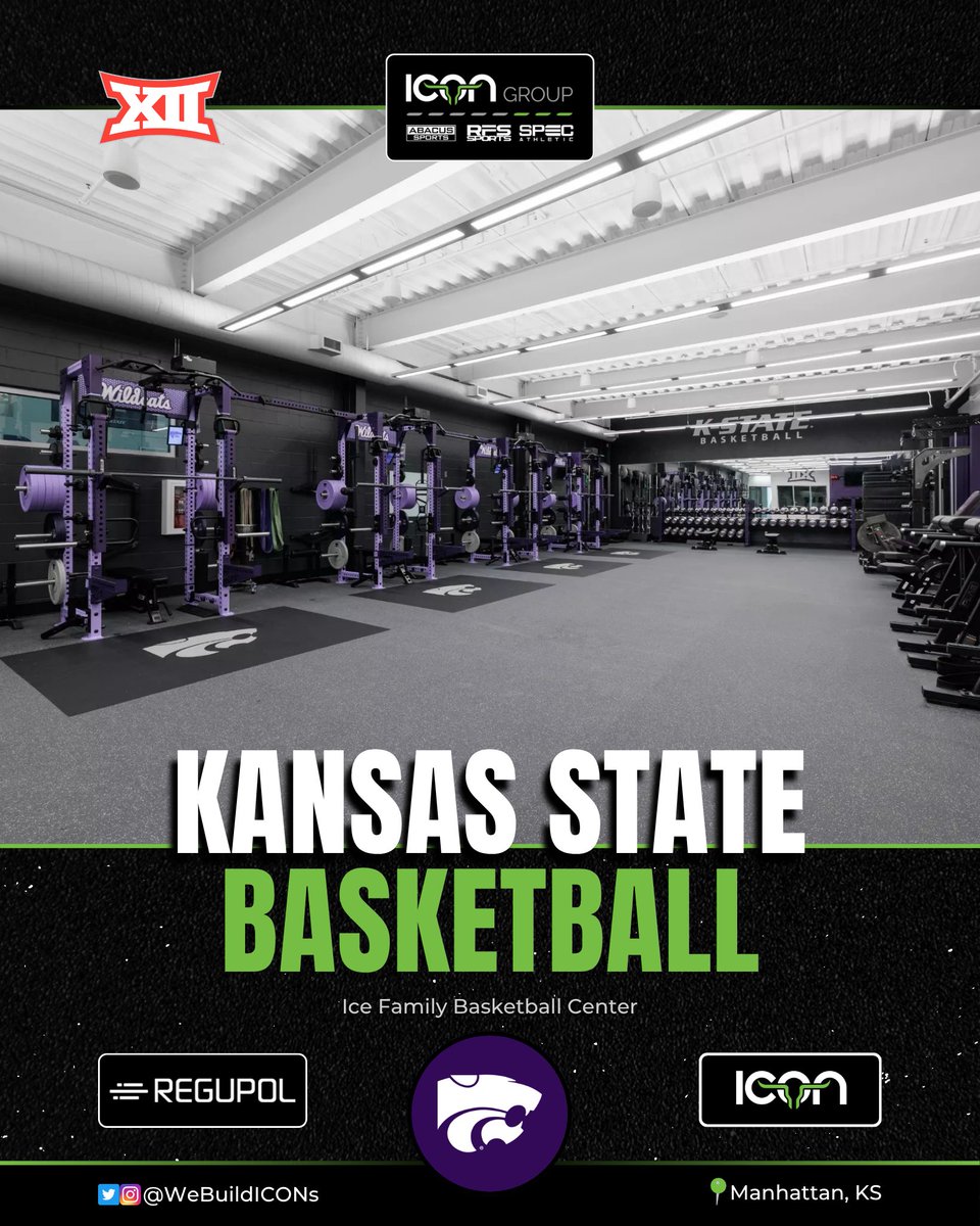 webuildICONs's tweet photo. KSU’s men’s and women’s basketball programs train on 2,300 sq. ft. of @RegupolAmerica #AktivProRoll in the Ice Family Basketball Center 🏀🔥
Looking for sports flooring installation? Find your local sales rep for more info: https://t.co/2qN84K2jDr
#WeBuildICONs #IconicRooms https://t.co/lViyrmK64h