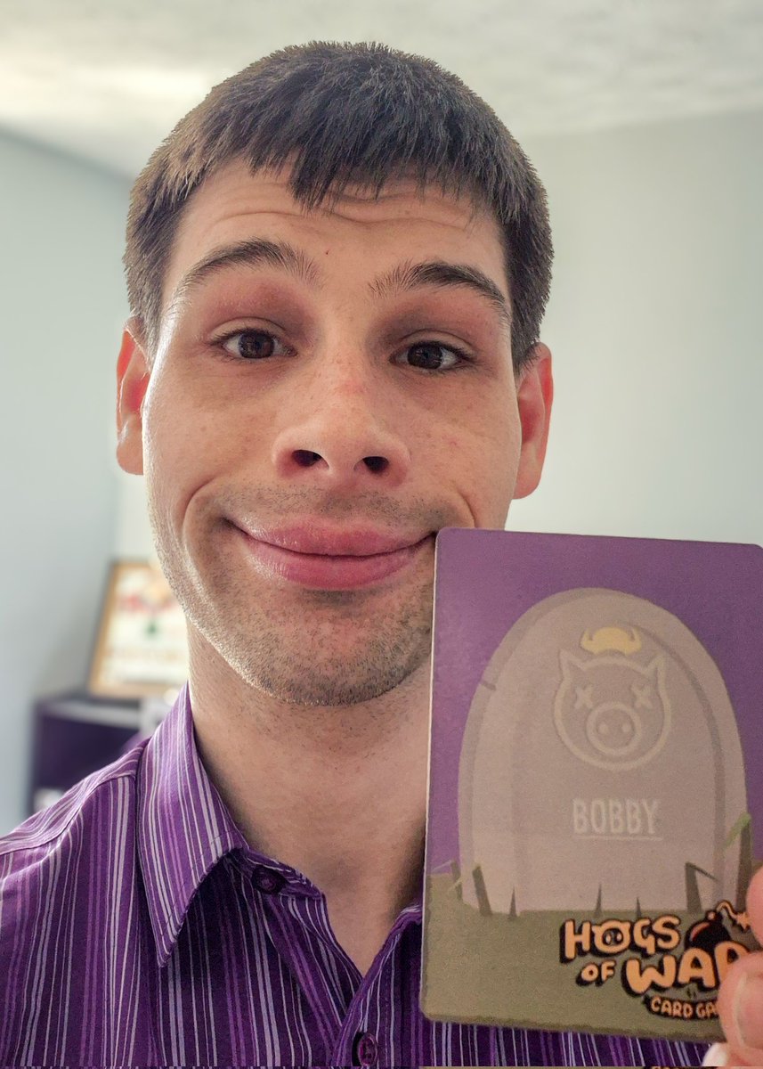 BobbyGotelee's tweet photo. It took me almost 6 years to realise this... how did I let this slip, under the radar? Yes, so apparently, in the #HogsOfWar Card Game, I am a playable character, in card format! I wasn't expecting that! In which case, a huge thank you to @StoneSwordGames for this opportunity. π· https://t.co/Q4b6pkVJs3