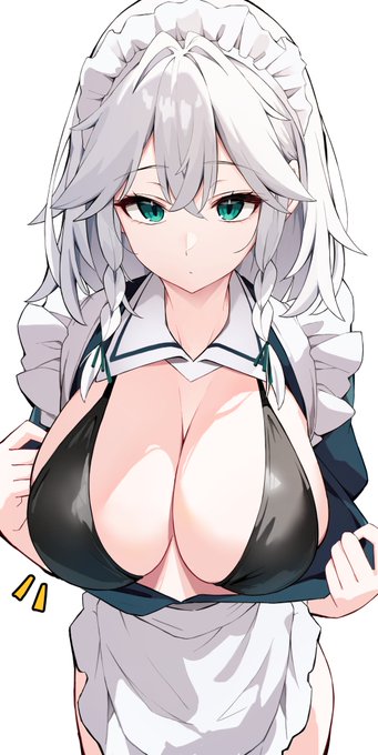 ◯っぱいくらいなら平気で見せてくれる咲夜さん!(1/2)
#東方Project 